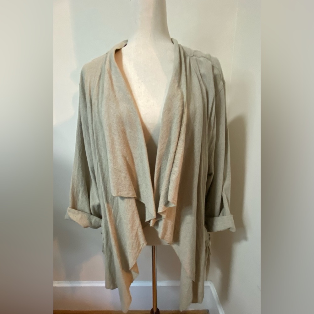 Karen Kane Linen Blend Jacket, Size 1X